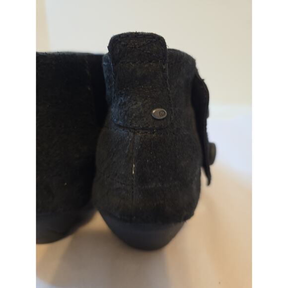 Merrell Luxe Black Button Suede Booties Ankle Womens Size 8.5 Moto Winter - Picture 10 of 16